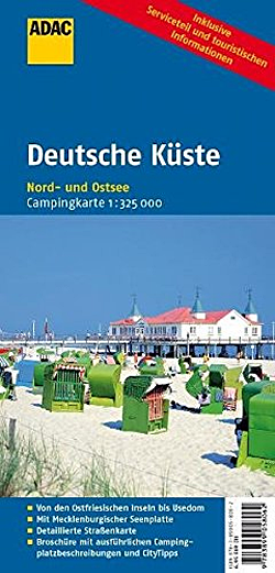 ADAC CampingKarte Deutsche Kste: Nord- und Ostsee