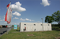 Raststttentest 2008 - Autohof Spreenhagen an der A 12, Toiletten in Containern